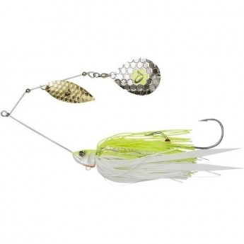 Блесна SAVAGE GEAR Da'Bush Spinnerbait 21см 55г Sinking Yellow White Silver Блесна SAVAGE GEAR Da'Bush Spinnerbait 21см 55г Sinking Yellow White Silver
