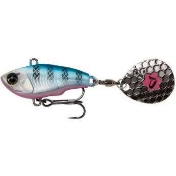 Блесна SAVAGE GEAR Fat Tail Spin 8cm 24g Sinking Blue Silver Pink