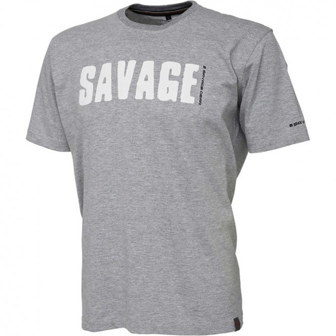Футболка SAVAGE GEAR Simply Savage Tee - Light Grey Melangé L 59145 Футболка SAVAGE GEAR Simply Savage Tee - Light Grey Melangé L 59145