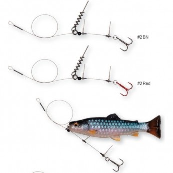 Оснастка SAVAGE GEAR Linethru Corkscrew Rig #2 30cm 22kg 2pcs