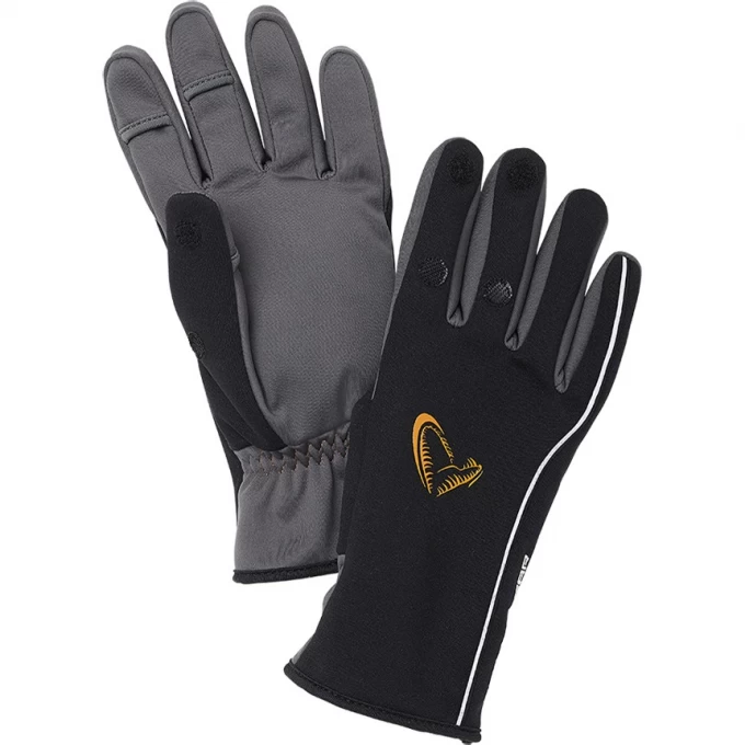 Перчатки SAVAGE GEAR Softshell Winter Glove L Black 76606 Перчатки SAVAGE GEAR Softshell Winter Glove L Black 76606