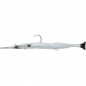 Приманка SAVAGE GEAR 3D Needlefish Pulsetail 18см 26г Sinking Pearl White/silver