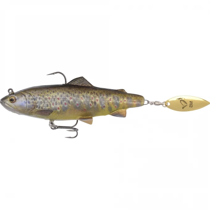 Приманка SAVAGE GEAR 4D Trout Spin Shad 14.5cm 80g MS 03-Dark Brown Trout 57419 Приманка SAVAGE GEAR 4D Trout Spin Shad 14.5cm 80g MS 03-Dark Brown Trout 57419