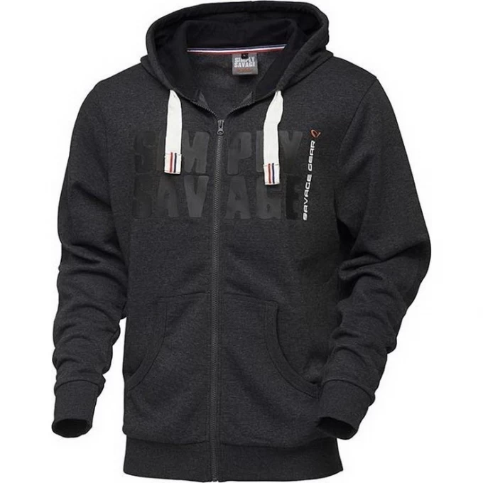 Толстовка SAVAGE GEAR Simply Savage Raw Zip Hoodie M 62301 Толстовка SAVAGE GEAR Simply Savage Raw Zip Hoodie M 62301