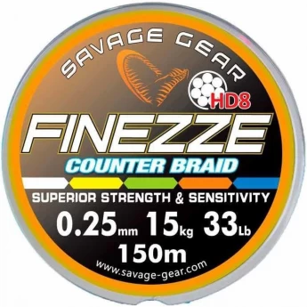 Шнур SAVAGE GEAR Finezze HD8 300m multicolor 0.36mm 32kg 47550